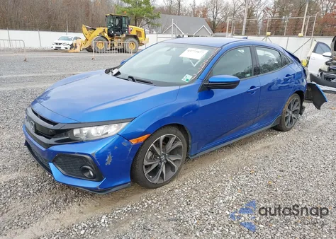 2018 Honda Civic Sport из США, поврежденный, VIN SHHFK7H48JU238944